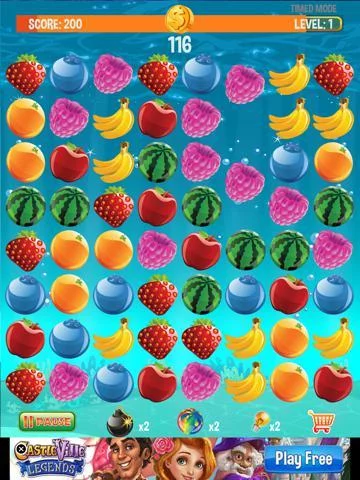 Изображение игры: Fruit Blaster Mania - Blastings Fruits like Apples, Blueberry, Banana, Strawberry, Orange, Water Melons and Raspberry