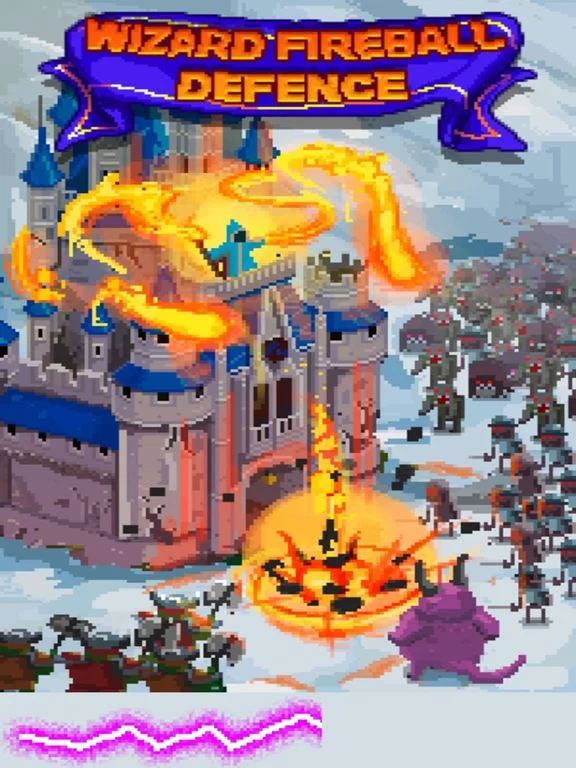 Изображение игры: Wizard fireball defense