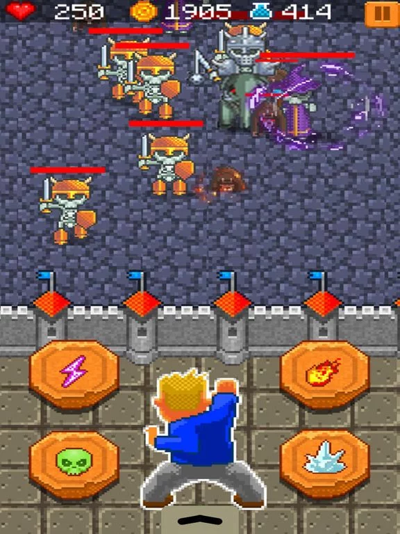Изображение игры: Wizard fireball defense