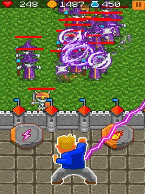 Изображение игры: Wizard fireball defense