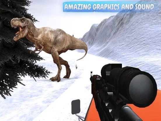 Изображение игры: Dinosaur Sniper Shooting Simulation 3D Pro: Hunting Game Pro