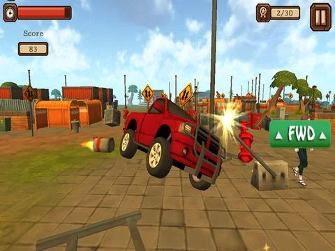 Изображение игры: Turbo Truck City Crash 3D