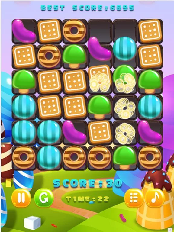 Изображение игры: Candy Lollipops Match 3