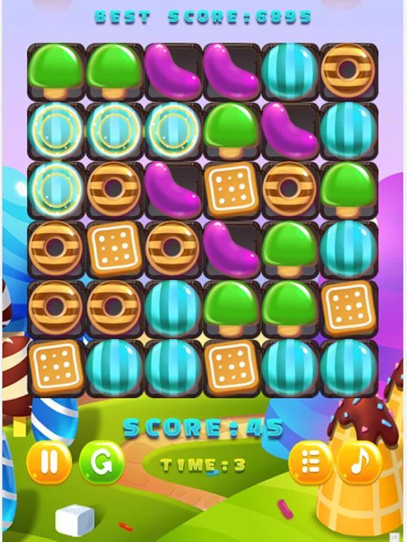 Изображение игры: Candy Lollipops Match 3