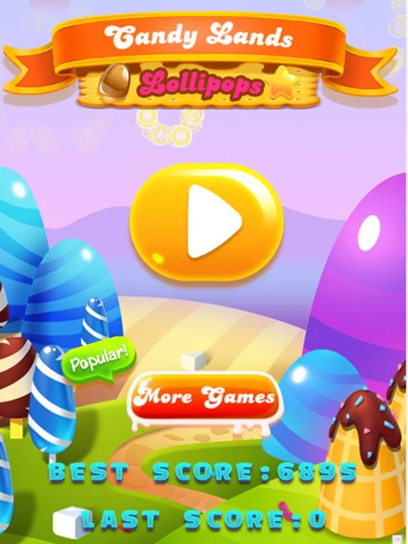 Изображение игры: Candy Lollipops Match 3