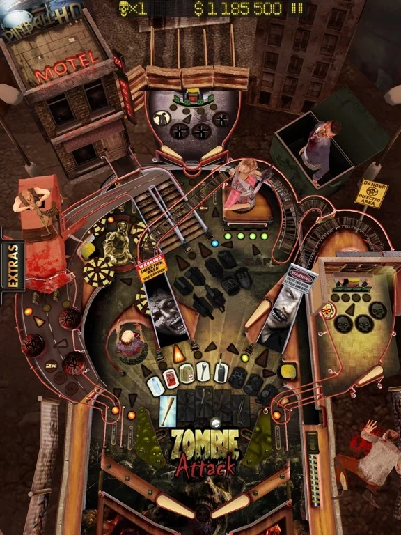 Изображение игры: Zombie Attack Pinball HD: Monster Challenge