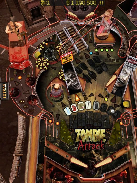 Изображение игры: Zombie Attack Pinball HD: Monster Challenge