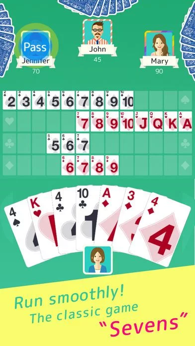 Изображение игры: Sevens - Popular Card Game