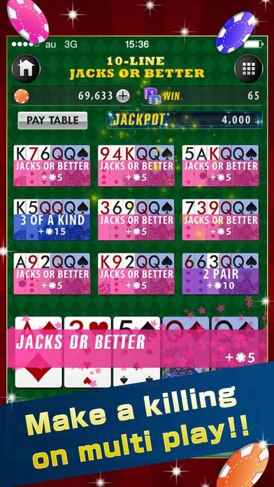 Изображение игры: Video Poker Deluxe - Free Game
