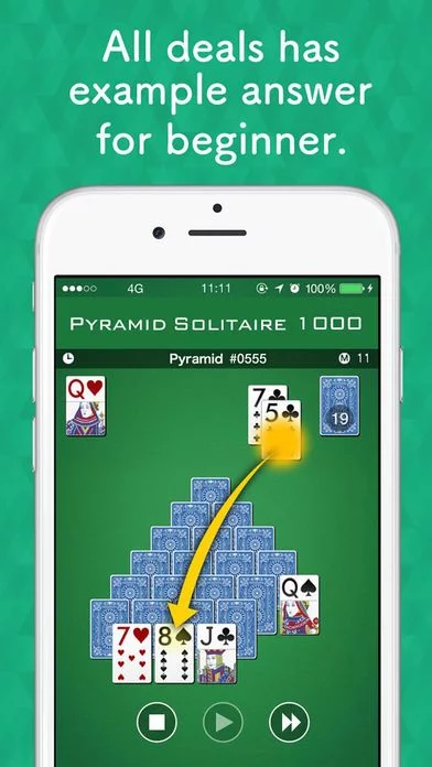 Изображение игры: Pyramid 1000 - Solitaire Simple Game