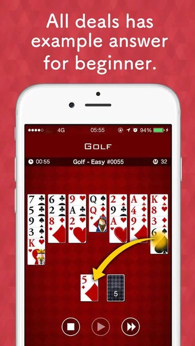 Изображение игры: Golf Solitaire - Free Card Game
