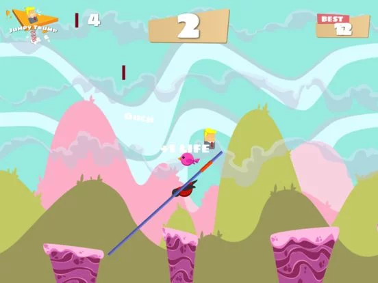 Изображение игры: Trump the Jumpy President - Pole Vault Edition