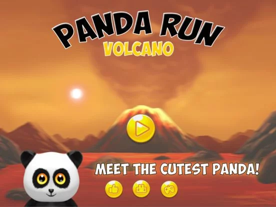 Изображение игры: Panda Run Volcano - Planet Earth Day Version