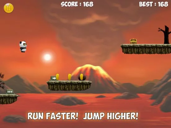 Изображение игры: Panda Run Volcano - Planet Earth Day Version