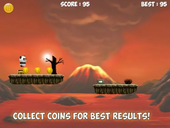 Изображение игры: Panda Run Volcano - Planet Earth Day Version