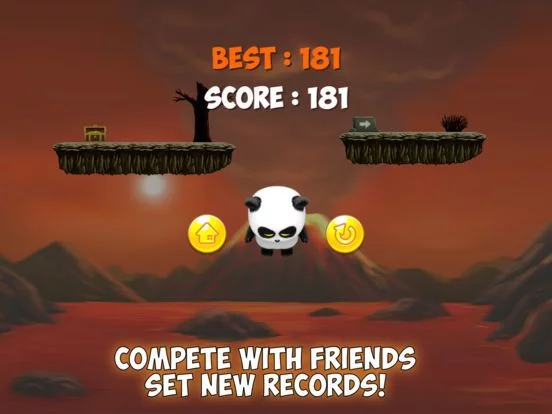 Изображение игры: Panda Run Volcano - Planet Earth Day Version