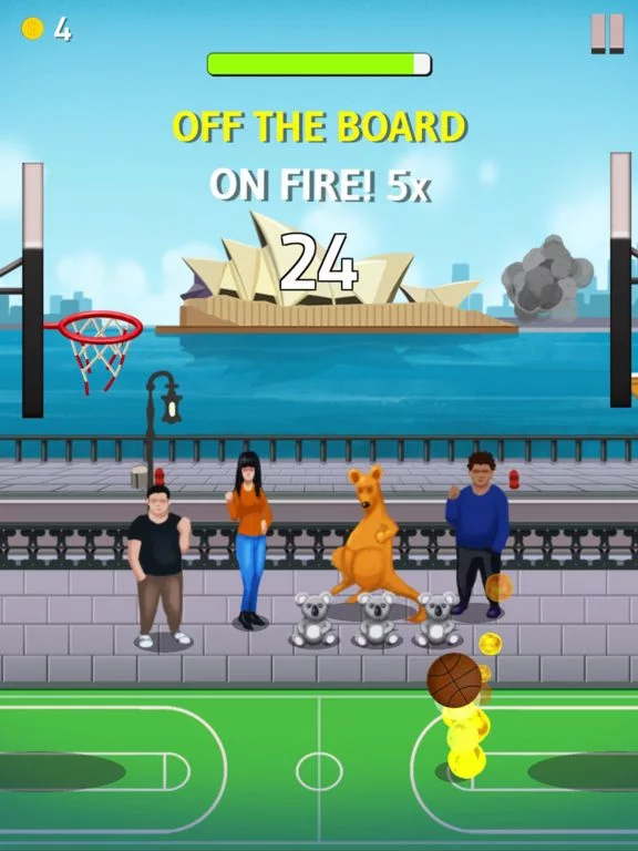 Изображение игры: Bouncy Basket: Trick Shot King