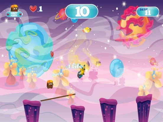 Изображение игры: Paw Master the Jumpy Brown Puppy