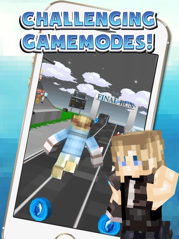 Изображение игры: Fantasy Hero Blocks Running Lite
