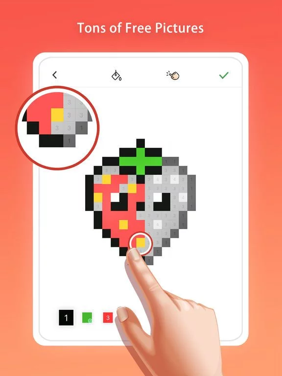 Изображение игры: Pixel.ly - Color by Number Pic