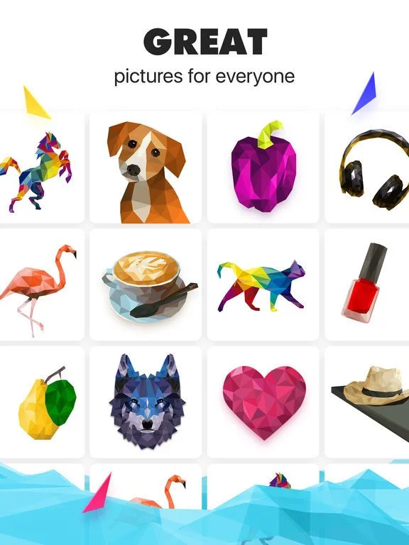 Изображение игры: Low Poly Puzzle: Art Coloring