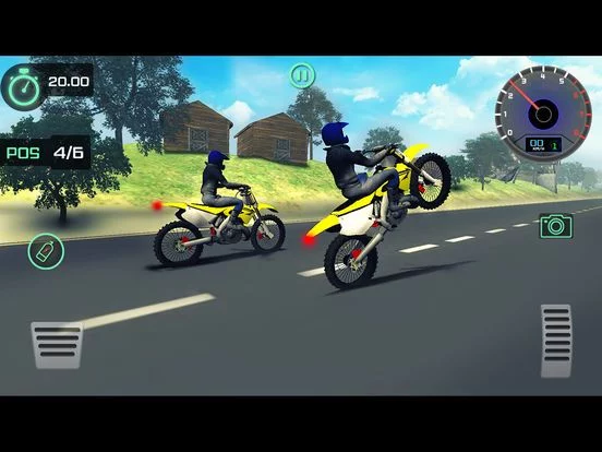 Изображение игры: Highway Bike Stunt Racer
