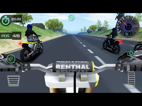 Изображение игры: Highway Bike Stunt Racer