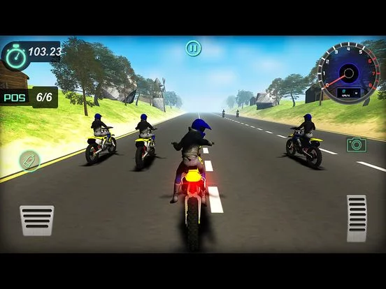 Изображение игры: Highway Bike Stunt Racer