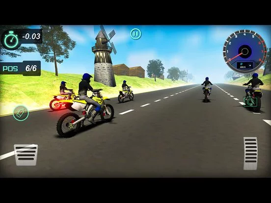 Изображение игры: Highway Bike Stunt Racer