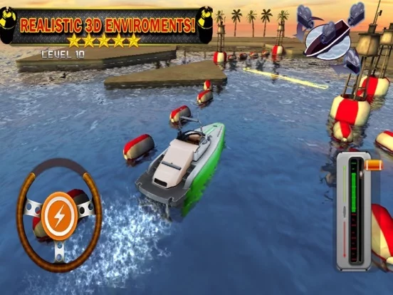 Изображение игры: Ace 3D Boat Parking Speedboat Driving Simulator