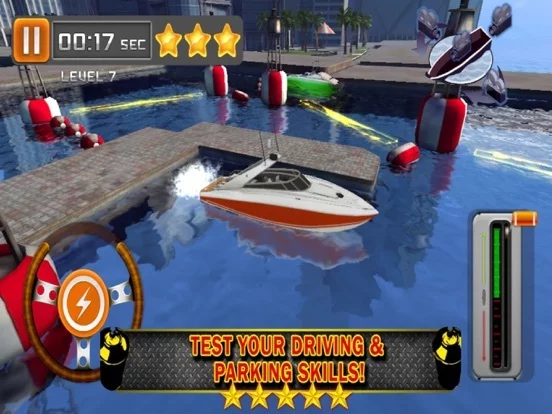 Изображение игры: Ace 3D Boat Parking Speedboat Driving Simulator