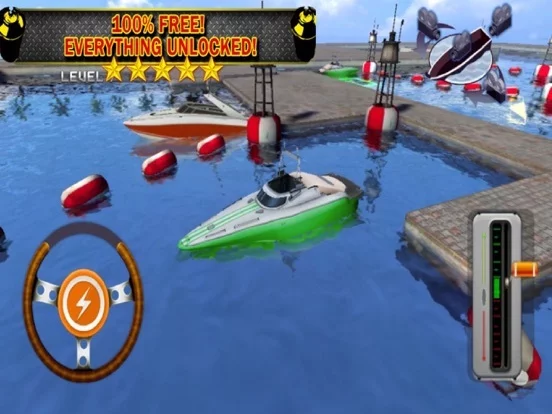 Изображение игры: Ace 3D Boat Parking Speedboat Driving Simulator
