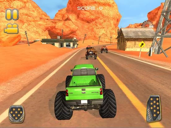 Изображение игры: 3D Monster Trucks Speed Racing Game