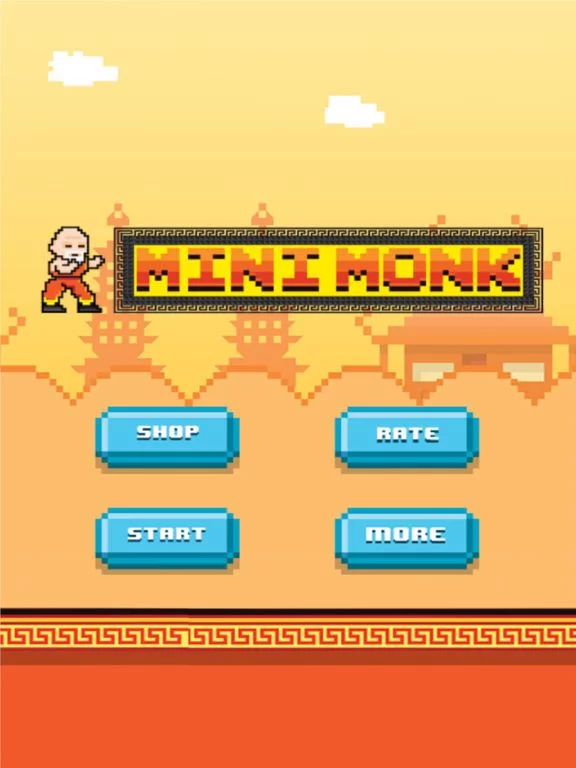 Изображение игры: Mini Monk Fight - Play Free 8-bit Retro Pixel Fighting Games