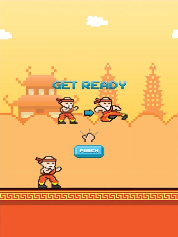Изображение игры: Mini Monk Fight - Play Free 8-bit Retro Pixel Fighting Games