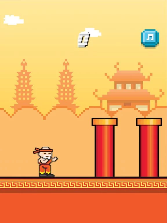 Изображение игры: Mini Monk Fight - Play Free 8-bit Retro Pixel Fighting Games