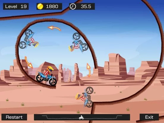 Изображение игры: Top Bike Lite - Best Motorcycle Stunt Racing Game
