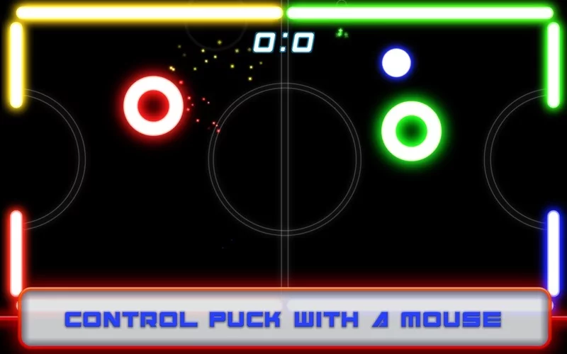 Изображение игры: Glow Air Hockey