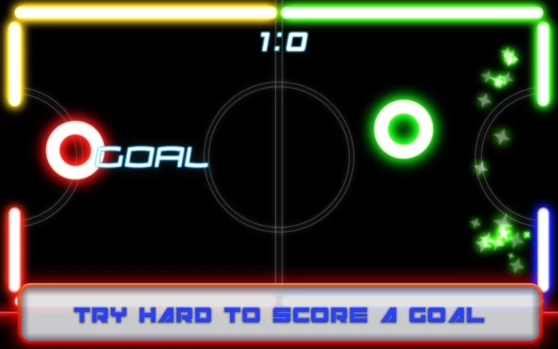 Изображение игры: Glow Air Hockey
