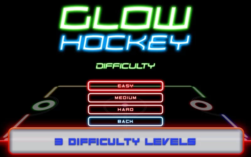 Изображение игры: Glow Air Hockey
