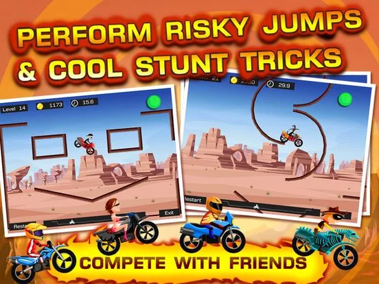 Изображение игры: Top Bike Lite - Best Motorcycle Stunt Racing Game