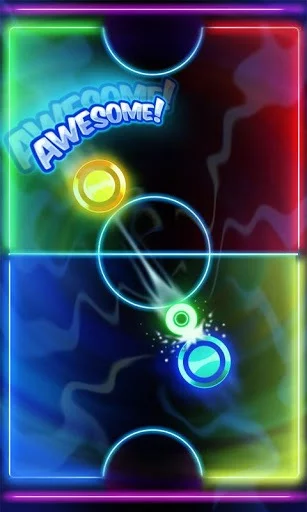 Изображение игры: Glow Air Hockey