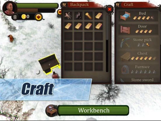 Изображение игры: Winter Island CRAFTING GAME 3D