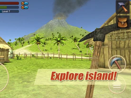 Изображение игры: Survival Volcano Island 3D