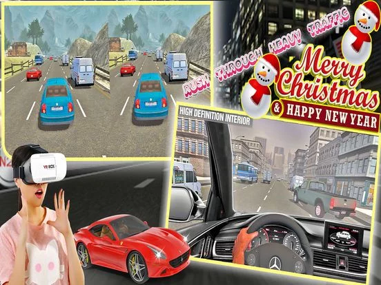 Изображение игры: VR - Crazy Car Racer: Traffic Racing Free