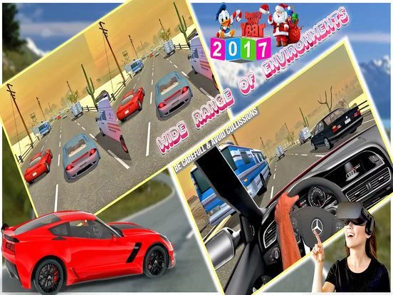 Изображение игры: VR - Crazy Car Racer: Traffic Racing Free