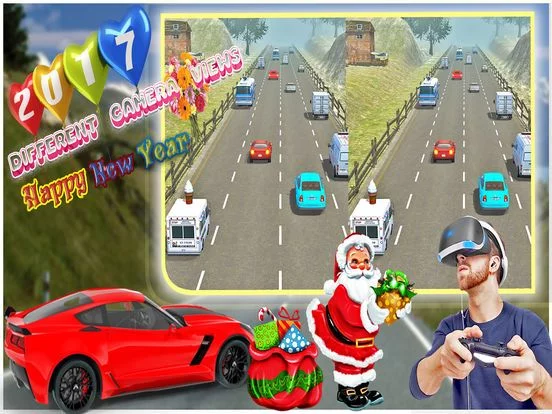 Изображение игры: VR - Crazy Car Racer: Traffic Racing Free