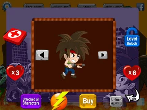 Изображение игры: The Zombie Attack Arcade Lite Game