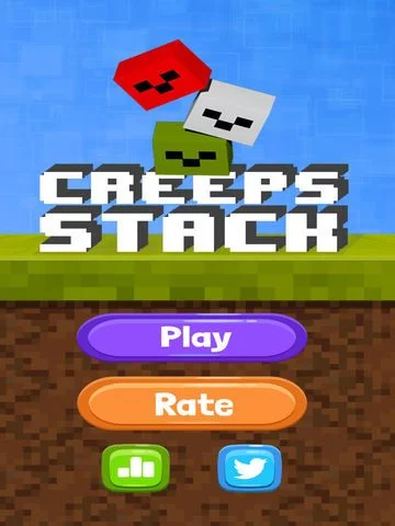 Изображение игры: Creeper Attack Stack