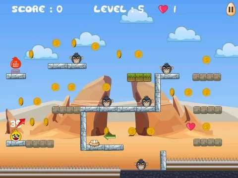 Изображение игры: Monkeys Vs Bird